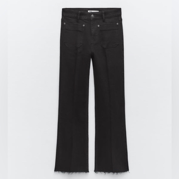 Zara Jeans Zara High Waisted Mini Flares Poshmark